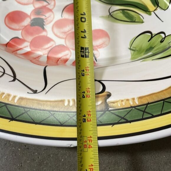 Antica Fornace Very Large Ceramic Serving Dish w/Colorful Design Made In Italy - Picture 12 of 12